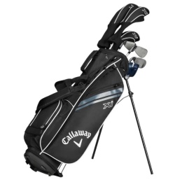 Zestaw kijów do golfa CALLAWAY XJ-3 dla juniorów, 7 kijów z torbą na nóżkach, czarny, grafit set