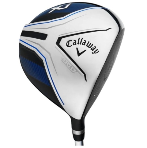 Zestaw kijów do golfa CALLAWAY XJ-3 dla juniorów, 7 kijów z torbą na nóżkach, niebiesko-biały, grafit set