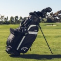 Zestaw kijów do golfa CALLAWAY XR-26 (12 kijów z torbą standbag/na nóżkach czarno-srebrna, szafty grafitowe regular)
