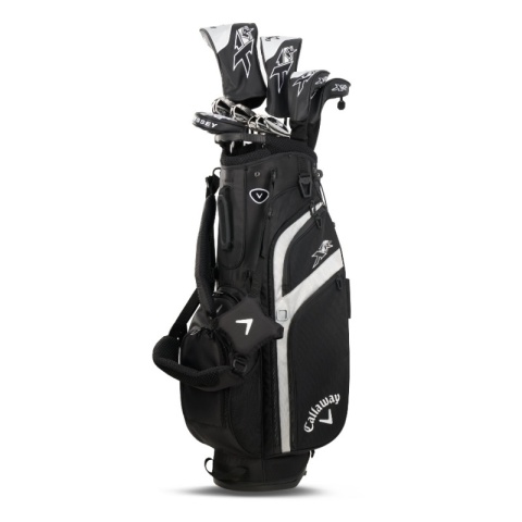 Zestaw kijów do golfa CALLAWAY XR-26 (12 kijów z torbą standbag/na nóżkach czarno-srebrna, szafty stalowe, regular)