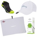 Golfer Gift Set, Callaway E02, Hat, Towel, Socks and Balls