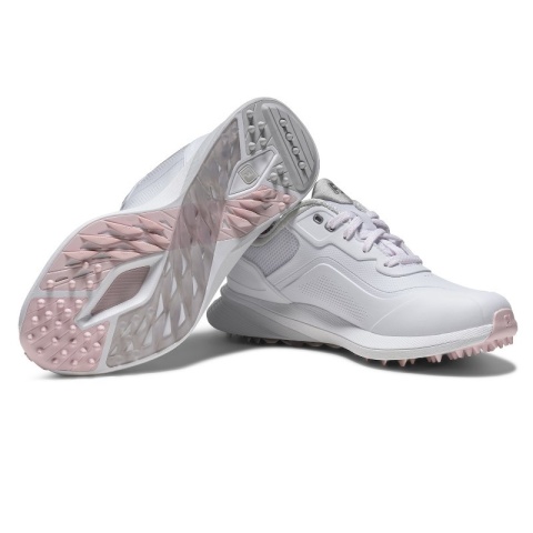 Buty do gry w golfa FootJoy, FJ PRO SL 26 (damskie, biało-szare), rozm. 38,5