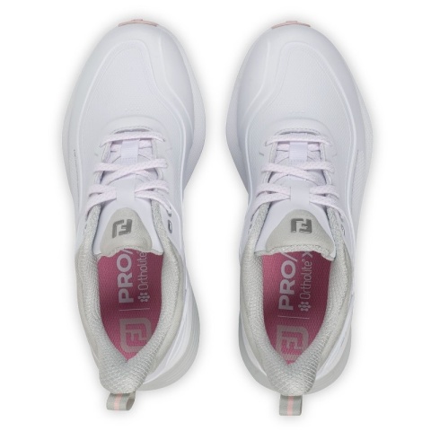 Buty do gry w golfa FootJoy, FJ PRO SL 26 (damskie, biało-szare), rozm. 38,5