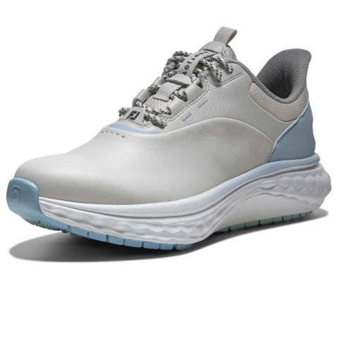Buty do gry w golfa FootJoy, FJ QUANTUM (damskie, biało-błękitne), rozm. 38