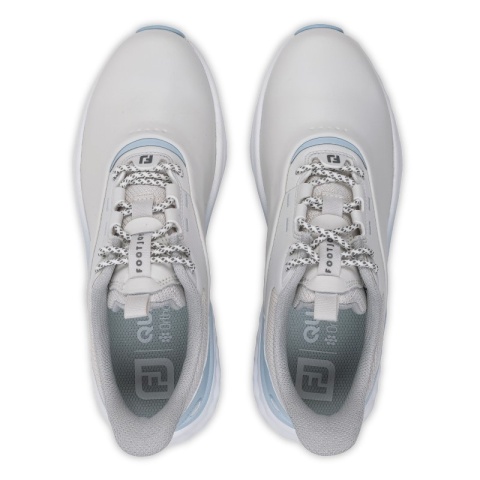 Buty do gry w golfa FootJoy, FJ QUANTUM (damskie, biało-błękitne), rozm. 39
