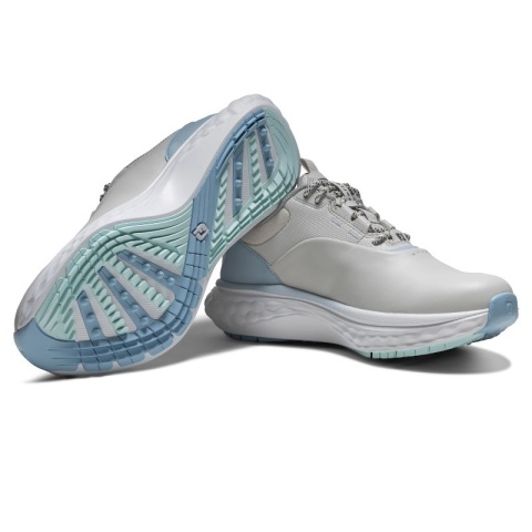 Buty do gry w golfa FootJoy, FJ QUANTUM (damskie, biało-błękitne), rozm. 38,5