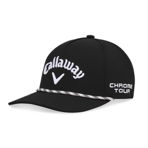 Czapka golfowa Callaway Tour Authentic Performance Rope, model 26, czarna, Quantum-Chrome Tour