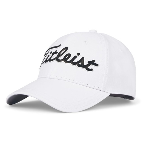 Czapka golfowa Titleist Players Perfomance z markerem (biało-czarna)