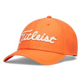 Czapka golfowa Titleist Players Perfomance z markerem (pomarańczowo-biała)