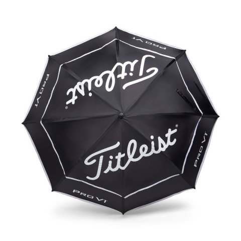 Golfowy parasol Titleist w czarno-białym wykończeniu