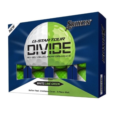 Piłki golfowe SRIXON Q-STAR TOUR DIVIDE6 (biało-zielone, 12 szt)