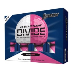 Piłki golfowe SRIXON Q-STAR TOUR DIVIDE6 (biało-różowa, 12 szt)