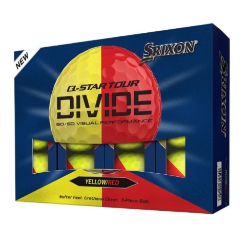 Piłki golfowe SRIXON Q-STAR TOUR DIVIDE6 (żółto-czerwone, 12 szt)