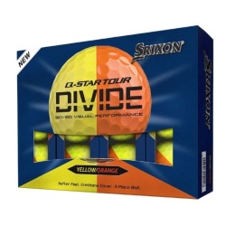 Piłki golfowe SRIXON Q-STAR TOUR DIVIDE6 (żółto-pomarańczowe, 12 szt)