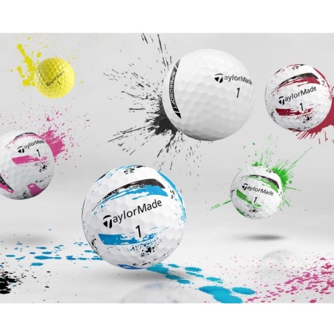 Piłki golfowe TAYLOR MADE SpeedSoft (biało-kolorowe, 4 szt.)