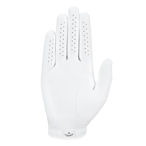 Rękawica golfowa CALLAWAY TOUR AUTHENTIC, model 2025 (MRH, biała L), golfista leworeczny