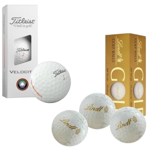 Słodki zestaw dla golfisty – gra i przyjemność TITLEIST (czekoladki + piłki golfowe)