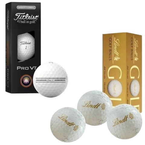 Słodki zestaw dla golfisty – gra i przyjemność TITLEIST (czekoladki + piłki golfowe)
