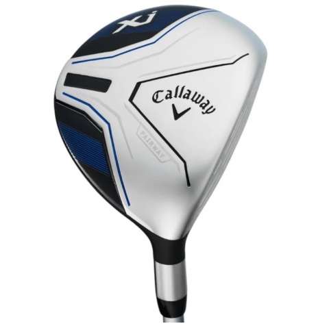 Zestaw kijów do golfa CALLAWAY XJ-3 dla juniorów, 7 kijów z torbą na nóżkach, niebiesko-biały, grafit set