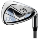 Zestaw kijów do golfa CALLAWAY XJ-3 dla juniorów, 7 kijów z torbą na nóżkach, niebiesko-biały, grafit set