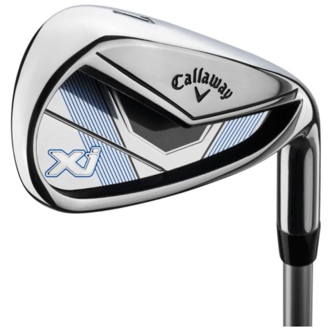 Zestaw kijów do golfa CALLAWAY XJ-3 dla juniorów, 7 kijów z torbą na nóżkach, niebiesko-biały, grafit set