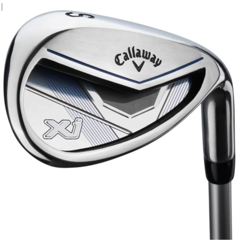 Zestaw kijów do golfa CALLAWAY XJ-3 dla juniorów, 7 kijów z torbą na nóżkach, niebiesko-biały, grafit set