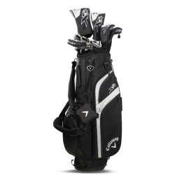 Zestaw kijów do golfa CALLAWAY XR-26 (12 kijów z torbą standbag/na nóżkach czarno-srebrna, szafty stalowe, regular, leworęczny)