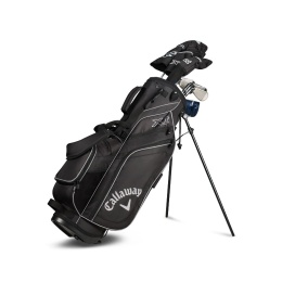 Zestaw kijów do golfa CALLAWAY XT dla juniorów 11-14 lat, 10 kijów z torbą na nóżkach, czarne, grafit set