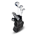 Zestaw kijów do golfa CALLAWAY XT dla juniorów 11-14 lat, 10 kijów z torbą na nóżkach, czarne, grafit set