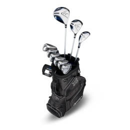 Zestaw kijów do golfa CALLAWAY XT dla juniorów 11-14 lat, 10 kijów z torbą na nóżkach, czarne, grafit set