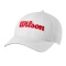 Czapka golfowa Wilson Pro Tour No Logo (biała z czerwonym logo)