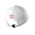 Czapka golfowa Wilson Pro Tour No Logo (biała z czerwonym logo)