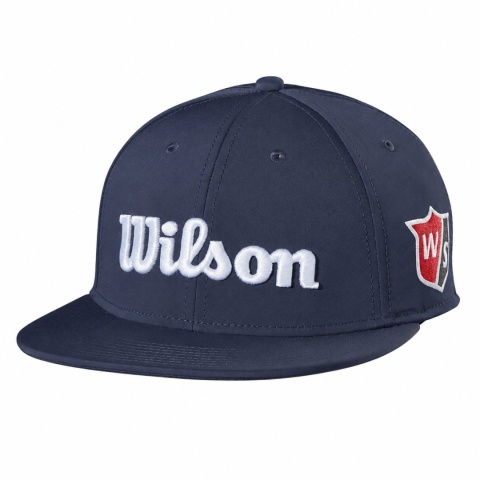 Niebieska czapka golfowa Wilson Tour Flat Brim