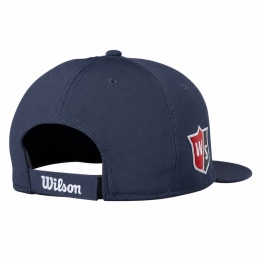 Czapka golfowa Wilson z płaskim daszkiem w kolorze niebieskim