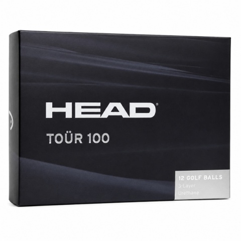 Białe piłki golfowe HEAD TOUR No.100, zestaw 12 sztuk.