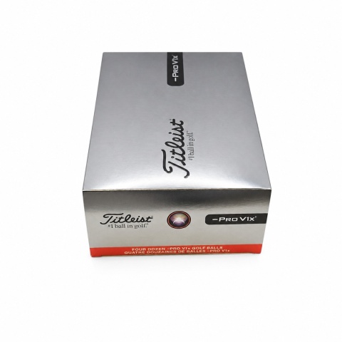 Titleist Pro V1x Left Dash 2025 – zestaw 48 białych piłek golfowych