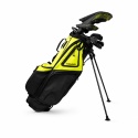 Zestaw kijów golfowych HEAD dla praworęcznych, obejmujący 11 kijów na grafitowych szaftach oraz torbę.