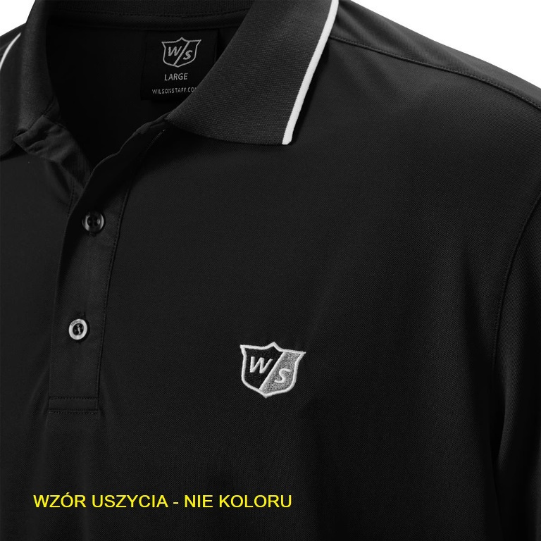 Koszulka golfowa Classic Polo Wilson Staff, (męska, biała, rozm. XL)