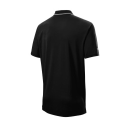 Koszulka golfowa polo Wilson Staff Classic, (męska, czarna, rozm. M)