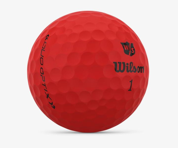 Piłki golfowe WILSON STAFF DUO OPTIX (czerwony mat)