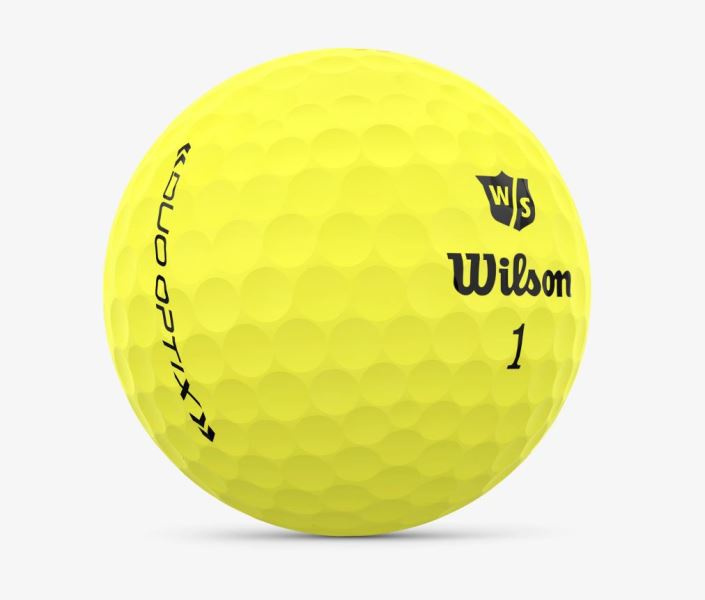 Matowe piłki golfowe WILSON STAFF DUO OPTIX (żółte)