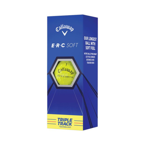 CALLAWAY ERC SOFT Triple Track golf balls (yellow, 3 pcs.)