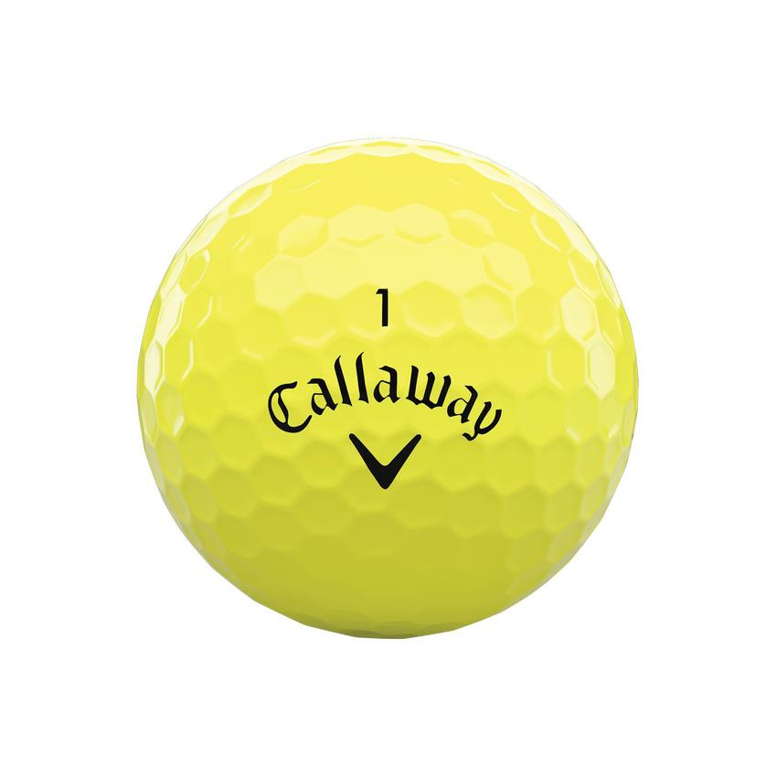 Piłki golfowe CALLAWAY WARBIRD (jaskrawo żółte)