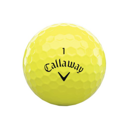 Piłki golfowe CALLAWAY WARBIRD (jaskrawo żółte, 3 szt.)