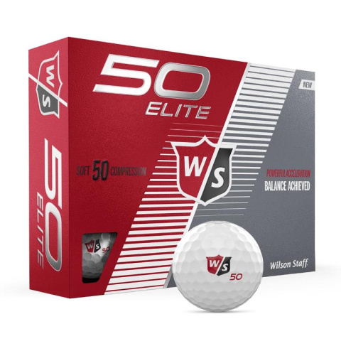 Piłki golfowe Wilson Staff 50 Elite (Fifty Elite), białe 12 szt.
