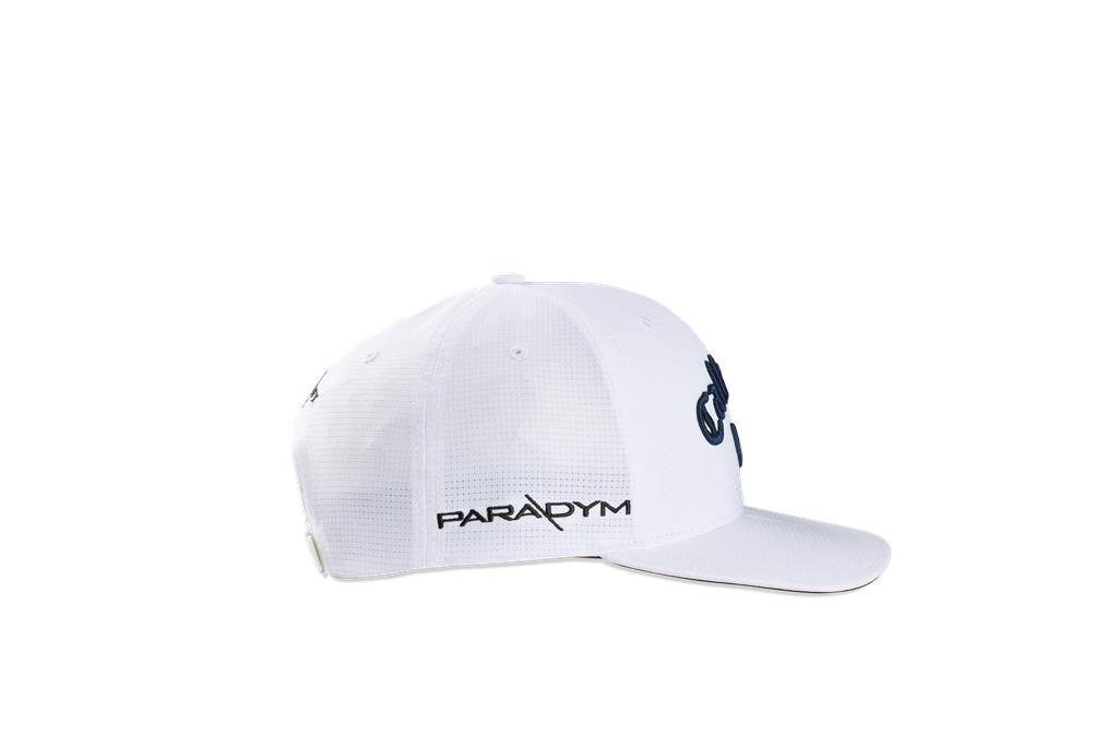 Czapka golfowa Callaway TA Performance Pro, (biało-granatowa, logo Apex, Paradym, Odyssey)