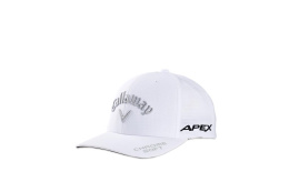 Czapka golfowa Callaway TA Performance Pro, (biało-srebrna, logo Apex, Paradym, Odyssey)