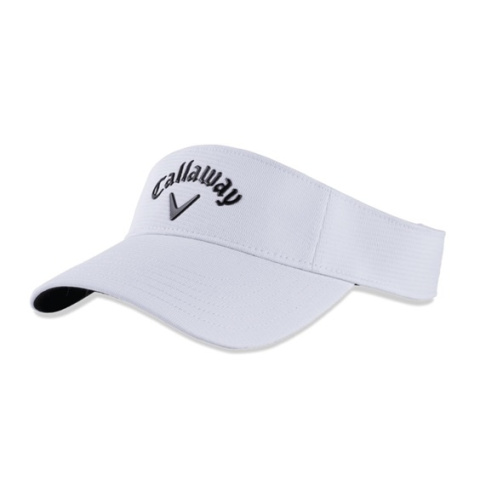 Callaway Golf sun visor with 3D logo, liquid metal (white and black)