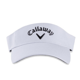 Daszek przeciwsłoneczny Callaway Golf z 3D logo, liquid metal (biało-czarny)