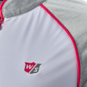 Koszulka golfowa polo Wilson ZIPPED (damska, biało-różowa, rozm. M)